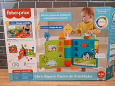 Fisher-Price Libro de historias Sienta y Levanta Juguete interactivo con luces y sonidos,