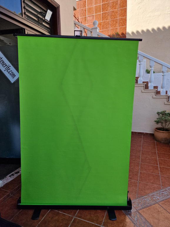 Fotografia ,Fondo chromakey plegable, tejido antiarrugas y montaje ultrarrápido, para eliminar el fondo .