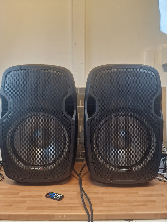 Dos Altavoces Activo y Pasivo de 15" - Potencia de 500W - Altavoz Amplificado