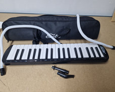 Melódica de 37 Teclas, Instrumento de Melódica Soprano Teclado Piano de Aire Pianica con 2 Tubos