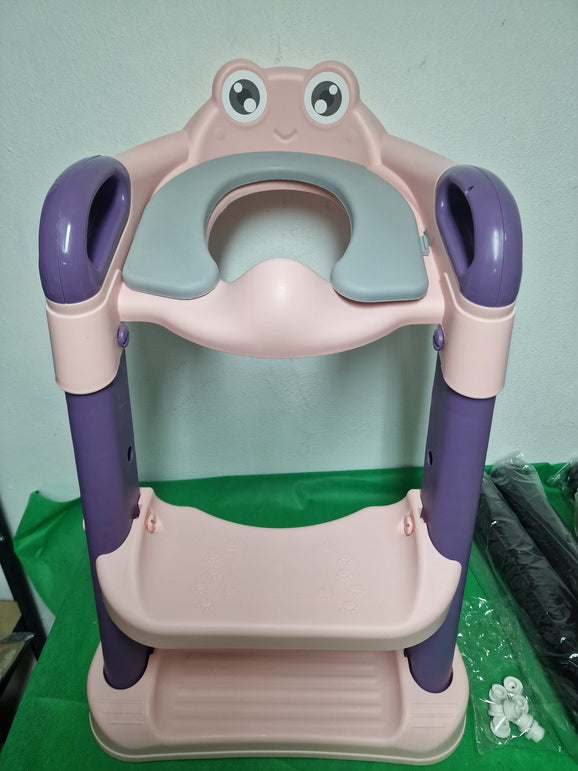 Adaptador WC Niños con Escalera,Reductor WC Niños,Adaptador Baño para Niños,Escalera WC para