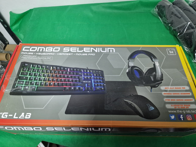 Combo Seleniu,,Teclado,Auricular,Raton,alfombrilla,PC/PS4/PS5/Xbox One/Xbox Series X