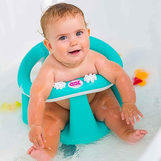 OKBABY Babysun - Asiento de Baño para Bebé, Color Gris y Blanco