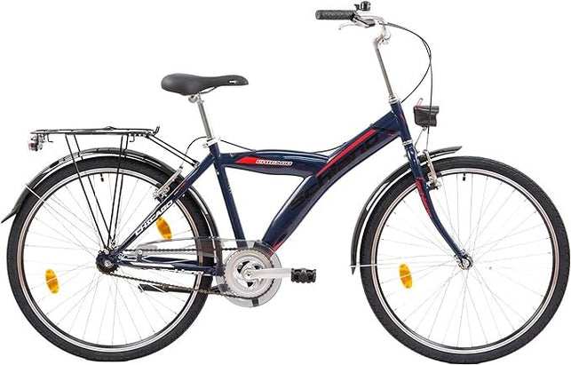 Bicicleta de Ciudad, Unisex-Adult, Azul, 26",.lli Schiano Chicago.