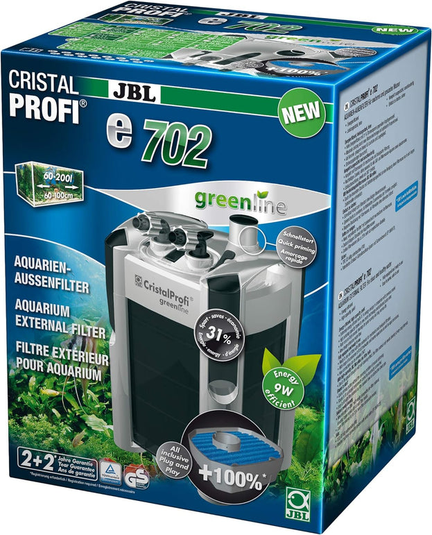 Filtro externo para acuarios. CristalProfi E702 Greenline -