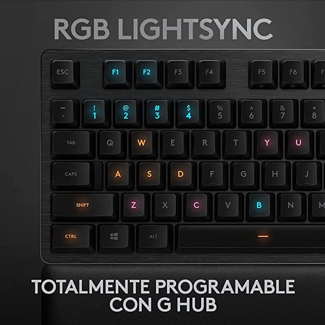 Teclado Gaming Mecánico con Reposamanos, RGB