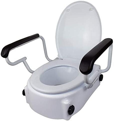 Elevador WC para adultos con reposabrazos, Tajo, 17 cm, Marca española, Elevador WC