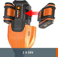 🟢Cortabordes y perfiladora 40V (2x20V) Worx | PowerShare | WG184E.9 - Sin batería, ni Cargador|