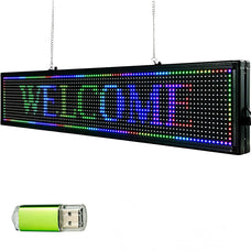 Letrero de Desplazamiento LED 101 x 20 x 5cm Letrero LED Rectangular LED Desplazamiento Publicit