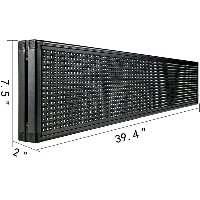 Letrero de Desplazamiento LED 101 x 20 x 5cm Letrero LED Rectangular LED Desplazamiento Publicit